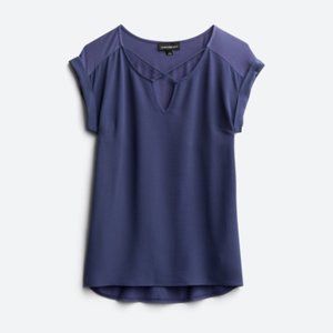 FORTUNE + IVY Carna Mixed Material Blouse